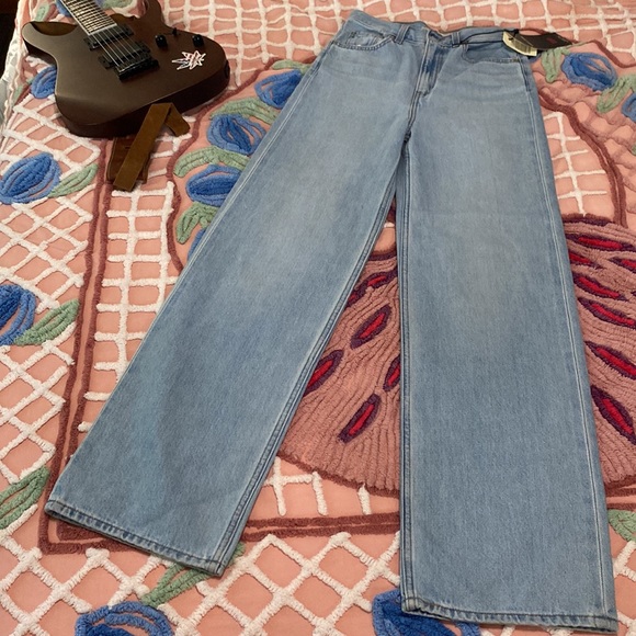 Levi's Denim - Levi’s high waisted loose 25 light blue flare jeans